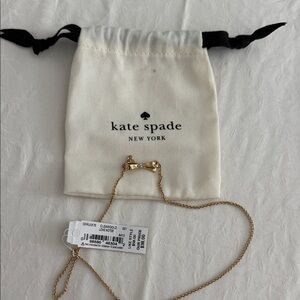 Kate Spade Gold Bow Pendant Necklace